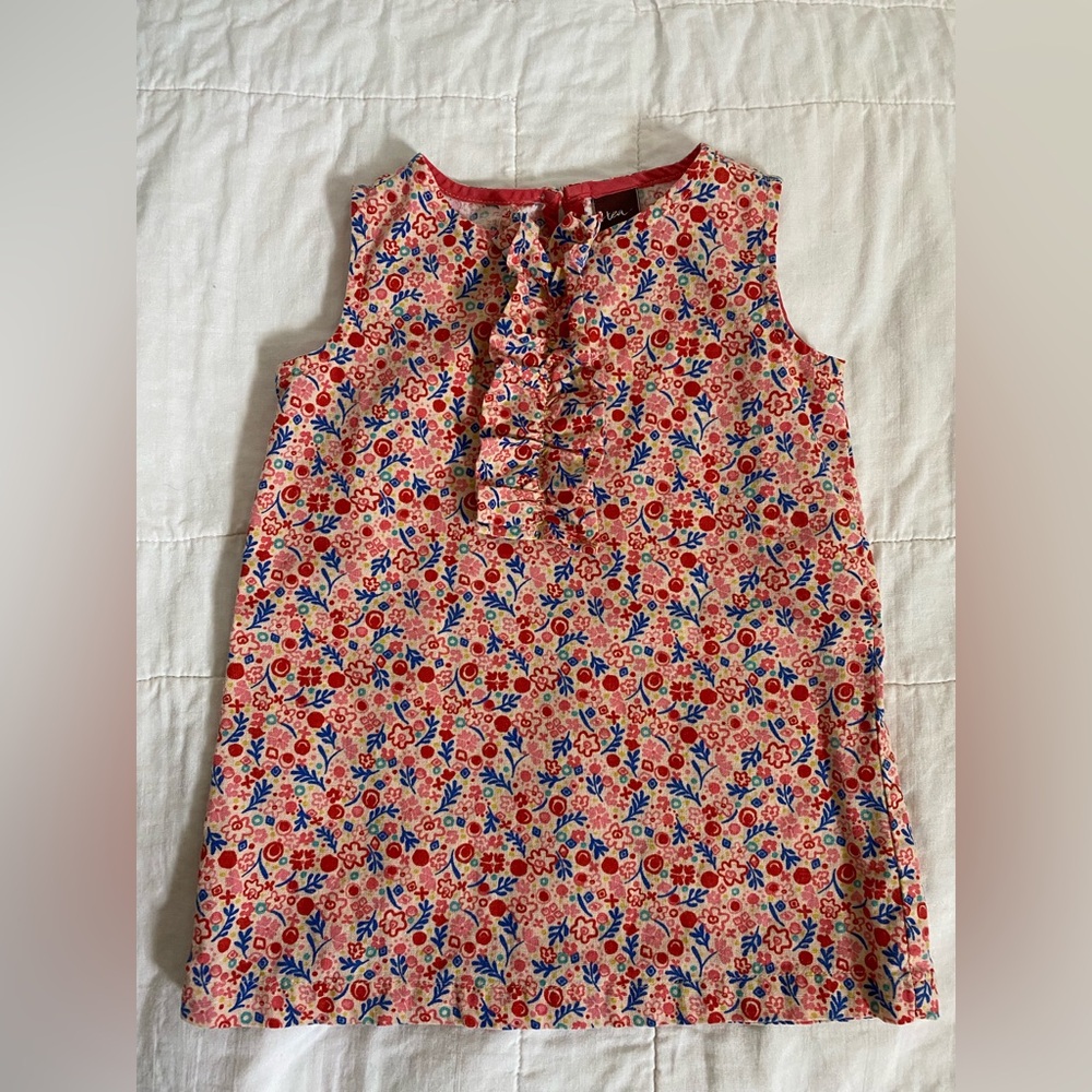 Tea collection, adorable linen/cotton blend dress great quality spring Easter